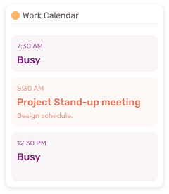 Real-Time Sync Work Calendar